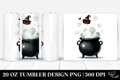 Simple Funny Cauldron Halloween Clipart 20 Oz Tumbler Product Image 1