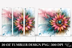 Abstract Wooden Sunflower Tumbler Product Image 1