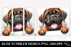 Cute Crazy Mastiff | 20 Oz Tumbler Product Image 1