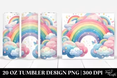 Colorfull Pastel Rainbow | 20 Oz Tumbler Product Image 1