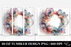 Pastel Cosmos Frame Watercolor 20 Oz Tumbler Product Image 1