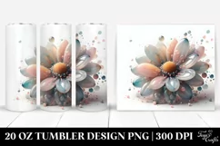 Pastel Daisy Watercolor 20 Oz Tumbler Product Image 1