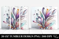 Shiny Crocus with Metallic Insetions | 20 oz Tumbler Product Image 1