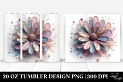 Pastel Daisy Watercolor 20 Oz Tumbler Product Image 1