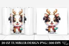 Colorful Cute Border Collie 20 Oz Tumbler Product Image 1