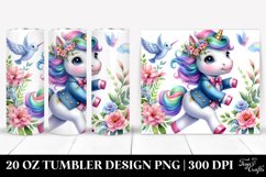 Running Baby Unicorn Tumbler | 20 oz Tumbler Product Image 1