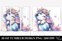Cute Baby Unicorn Volleyball | 20 Oz Tumbler Product Image 1