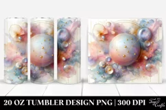 Pastel Cosmos Frame Watercolor 20 Oz Tumbler Product Image 1