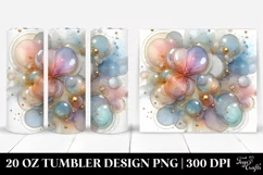 Pastel Cosmos Frame Watercolor 20 Oz Tumbler Product Image 1