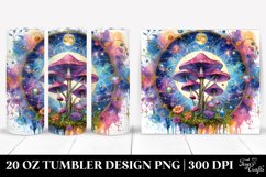 Vibrant Magical Celestial Mushroom 20 Oz Tumbler Product Image 1