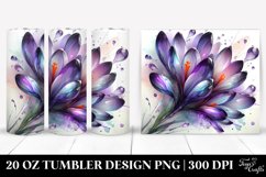 Abstract Crocus, Material | 20 Oz Tumbler Product Image 1