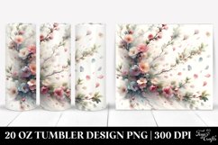 20 Oz Tumbler Sublimation | Spring Petals Tumbling in the Product Image 1