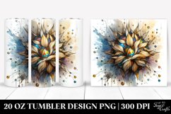 Abstract Lobelia Stained | 20 Oz Tumbler Product Image 1