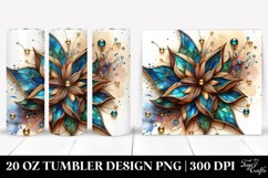 Abstract Lobelia Stained | 20 Oz Tumbler Product Image 1