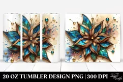 Abstract Lobelia Stained | 20 Oz Tumbler Product Image 1