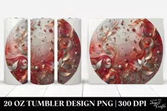 Colorful Redish Gliterry Background | 20 Oz Tumbler Product Image 1
