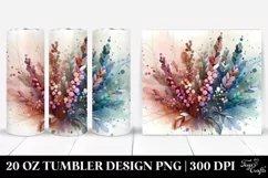 Pastel Heather Watercolor 20 Oz Tumbler Product Image 1