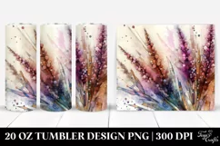 Pastel Heather Watercolor 20 Oz Tumbler Product Image 1