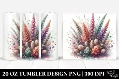 Pastel Heather Watercolor 20 Oz Tumbler Product Image 1