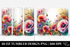 Colorful Horizontal Frame, Poppy | 20 Oz Tumbler Product Image 1