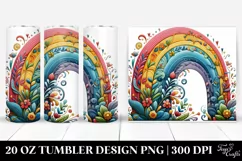 Colorful Ranbow Whimsical Rainbow | 20 Oz Tumbler Product Image 1