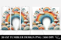 Colorful Ranbow Whimsical Rainbow | 20 Oz Tumbler Product Image 1