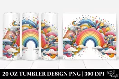 Colorful Ranbow Whimsical Rainbow | 20 Oz Tumbler Product Image 1
