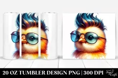 Vibrant Baby Chicken 20 Oz Tumbler Product Image 1