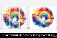 Abstract Colorful Ranbow Watercolor | 20 Oz Tumbler Product Image 1