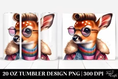 Vibrant Baby Deer 20 Oz Tumbler Product Image 1