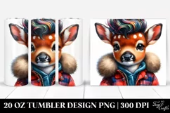 Vibrant Baby Deer 20 Oz Tumbler Product Image 1