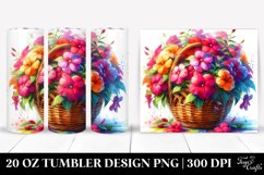 Vibrant Colorful Basket | 20 Oz Tumbler Product Image 1