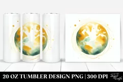 Yellowish Whimsical Earth | 20 oz Tumbler Product Image 1