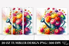 Vibrant Colorful Watercolor Sprinkling Can | 20 oz Tumbler Product Image 1