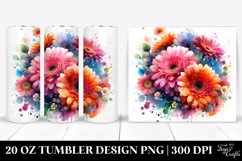 Colorful Gerbera Petals | 20 oz Tumbler Product Image 1
