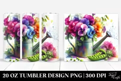Vibrant Colorful Watercolor Sprinkling Can | 20 oz Tumbler Product Image 1