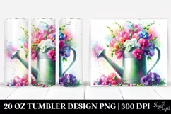 Vibrant Colorful Watercolor Sprinkling Can | 20 oz Tumbler Product Image 1