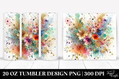 Colorful Particles with Golden Foil | 20 oz Tumbler Product Image 1