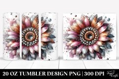 Shiny Watercolor Gerbera | 20 Oz Tumbler Product Image 1