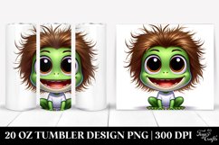 Cute Crazy Baby Frog Cartoon | 20 oz Tumbler Product Image 1