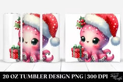 Adorable Duck with Santa Hat 20 Oz Tumbler Product Image 1