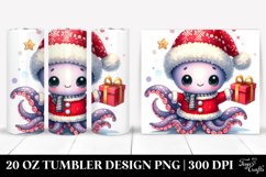 Enthusiastic Baby Octopus for Christmas, Transparent 20 Oz Product Image 1