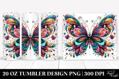 Colorfull Wimsicall Butterfly | 20 oz Tumbler Product Image 1