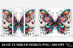 Colorfull Wimsicall Butterfly | 20 oz Tumbler Product Image 1