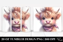 Happy Baby Highland Cow Showing Ok Sign Product Image 1