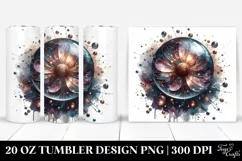 Shiny Cosmos Watercolor | 20 Oz Tumbler Product Image 1