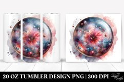 Shiny Cosmos Watercolor | 20 Oz Tumbler Product Image 1