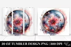 Shiny Cosmos Watercolor | 20 Oz Tumbler Product Image 1