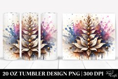 Abstract Stained Lobelia | 20 Oz Tumbler Product Image 1