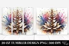 Abstract Stained Lobelia | 20 Oz Tumbler Product Image 1